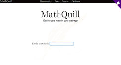 Desktop Screenshot of mathquill.com