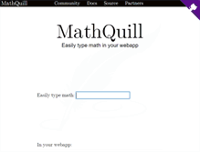 Tablet Screenshot of mathquill.com